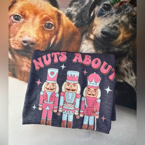 New Adult Small Nuts About Christmas Tee - Picture 3 of 3